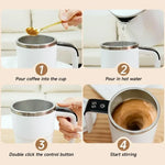 Rechargeable Self Stirring Magnetic Coffee Mug