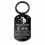 Romantic Stainless Steel Wife Keychain