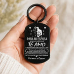 Romantic Stainless Steel Wife Keychain