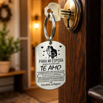 Romantic Stainless Steel Wife Keychain