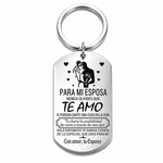 Romantic Stainless Steel Wife Keychain